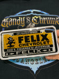 Felix Chevrolet dealer plate design