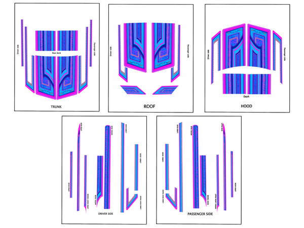 Sixtyfour kustom pattern sticker kit – KANDY N CHROME STORE
