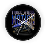 THREE WHEEL MOTION Wall clock